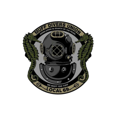 Muff Divers Union - Bumper Sticker, Vinyl Decal