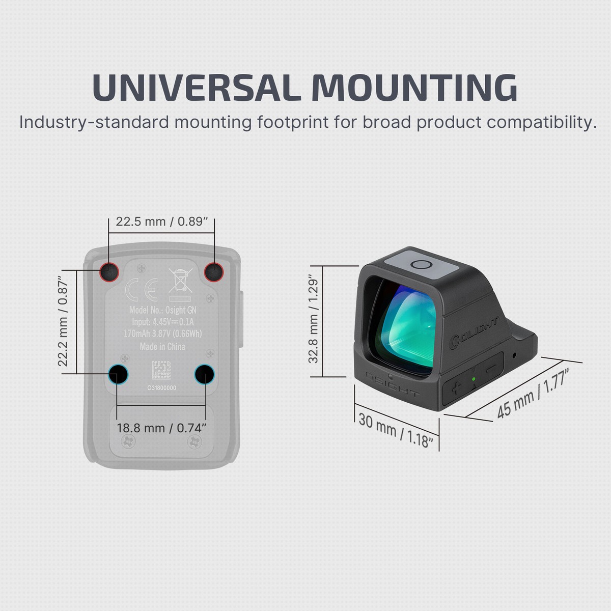 ポチョolight osight グリーンドット Olight Osight 3 MOA