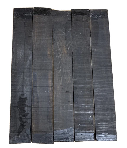 Pack of 5, Gaboon Ebony Guitar Fretboard/Fingerboard Blanks 21" x 2" x 3/8"
