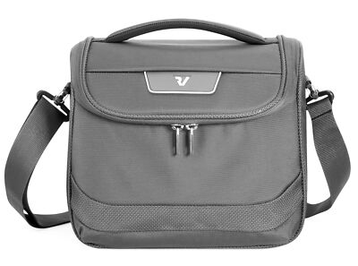 RONCATO Joy Beauty Case Kosmetiktasche Umhängetasche Antracite Grau Neu