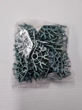 28 K'nex Metallic Green 4 Position Connectors Standard Parts Lot #0913