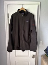 Patagonia Jacket Black Full Zip Men's Sz XL w/company logo