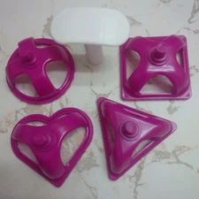 RAVIOLI STAMP SET ROUND SQUARE TRIANGLE HEART PLASTIC 2 inner diameter