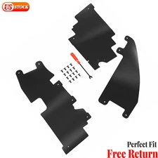 3PCs For Ford F-150 2009-2014 Radiator Support Grille Air Deflector Set Black