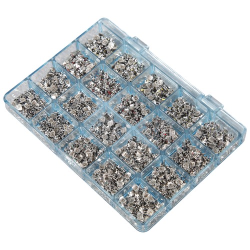 1000 Stück Dental Metall Kieferorthopädische Brackets Klammer MINI 022 345 Haken Roth / MBT mx - Bild 62 von 67