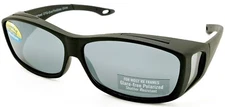 OTG Over-The-Glasses Medium Polarized Gray Lens Ventilated Black frame sideview
