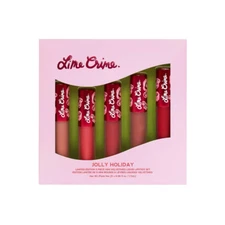 Lime Crime Jolly Holiday Limited Ed Mini Velvetines Lipstick 5-Pc Set 2019 NIB