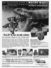 1960 Alpa 6b Camera Ad - Fascinating World of Macro Magic