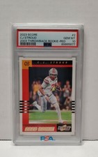 🔥 PSA 10 Low Pop CJ Stroud Rookie 2003 Throwback Rookie Red 2023 Panini Score