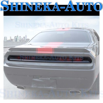 FOR 2009-14 DODGE CHALLENGER TAILLIGHT LAMP PANEL DECOR COVER GUARD TRIM SMOKED