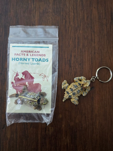 Horny Toad Keychain & Bonus Horny Toad