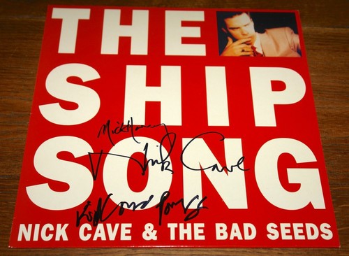 NICK CAVE BAD SEEDS ~ THE SHIP SONG ~ HAND SIGNED UK MUTE 12" 1990 UACC DEALER - Picture 2 of 11