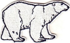 POLAR BEAR Iron On Patch Animals Arctic Zoo