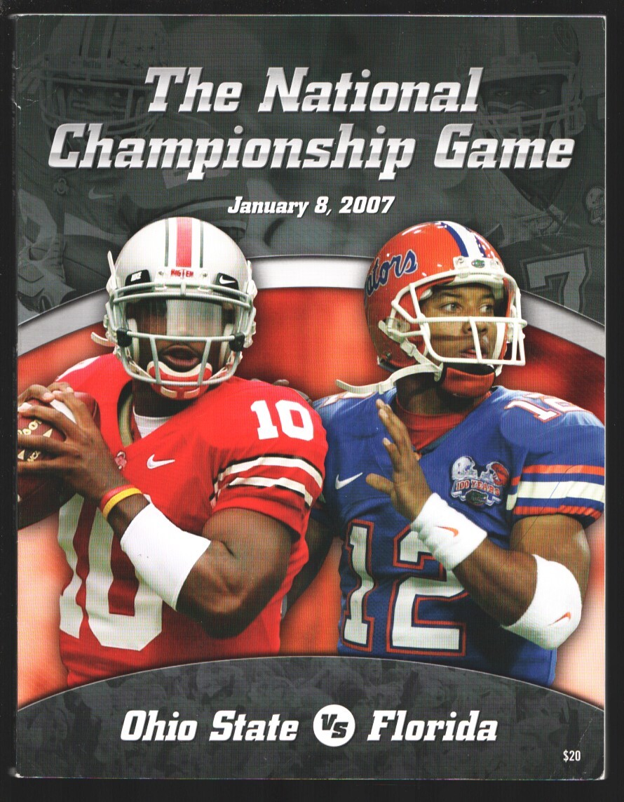 Ohio State vs Florida NCAA Football National Championship Game Program 