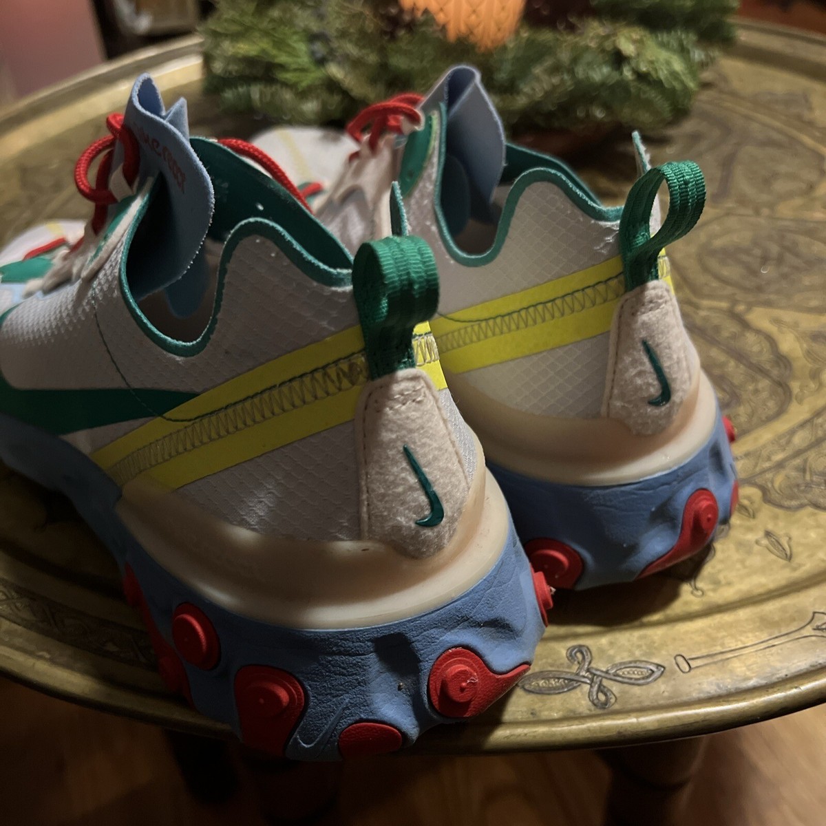 Nike React Element 55 Guava Ice Vast Grey Red Lucid Green CT1142-800 Mens Size 8 NIKE REACT ELEMENT 55 Guava Ice Vast Grey Red Lucid Green  main image 3