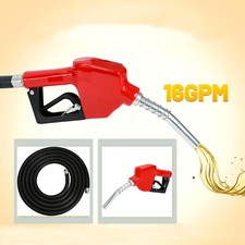 1'' x 20' Fuel Transfer Hose Oil Pump Tank Tube with 3/4" Auto Fuel Nozzle