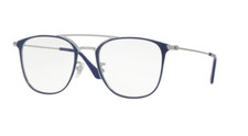 Ray Ban 6377F 2906 52 Silver Blue Metal Eyeglasses Rayban RX6377F
