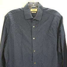 Penguin by Munsingwear Shirt Mens 15 32/33 Heritage Slim Fit Textured Stars