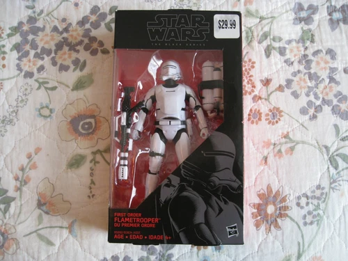 NEW STAR WARS THE BLACK SERIES #16 FIRST ORDER FLAMETROOPER 6-INCH CARDED FIGURE