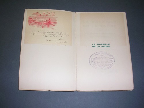bourgogne bachique J. Lurkin La bataille de la Saone 1934 dédicacé illustré - Imagen 2 de 5