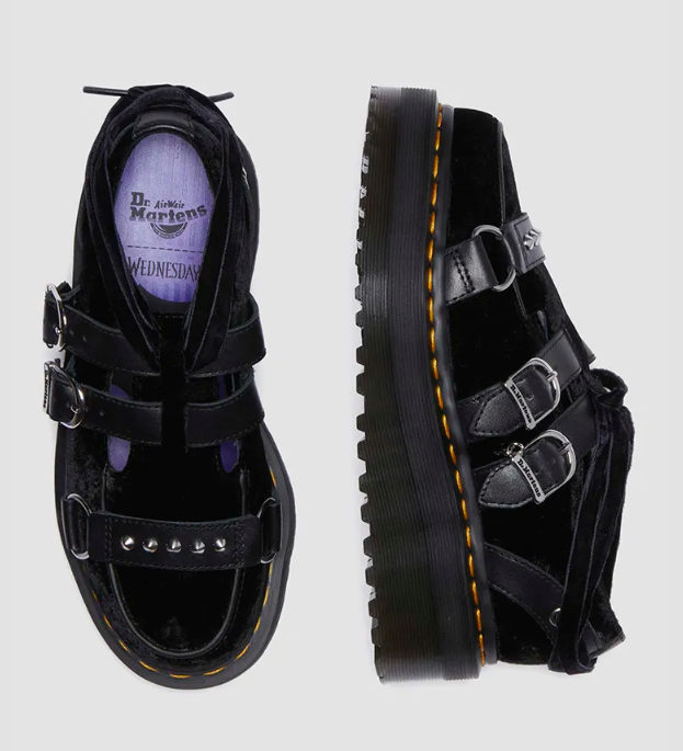 Dr. Martens x WEDNESDAY 32223001 WANAMA ZEYOU VELVET QUAD Dr. Martens x WEDNESDAY 32223001 WANAMA ZEYOU VELVET QUAD