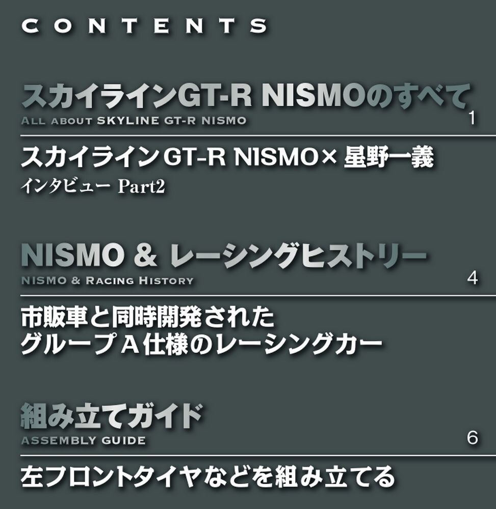 DeAGOSTINI Weekly NISSAN SKYKINE R32 GT-R NISMO 1/8 Scale No.2