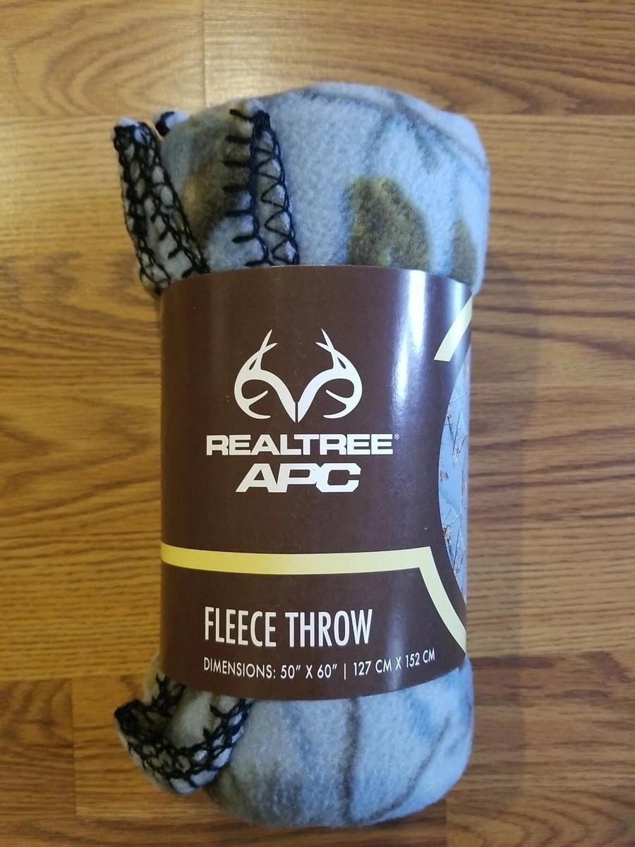 Blue Realtree CAMO Fleece Throw 50