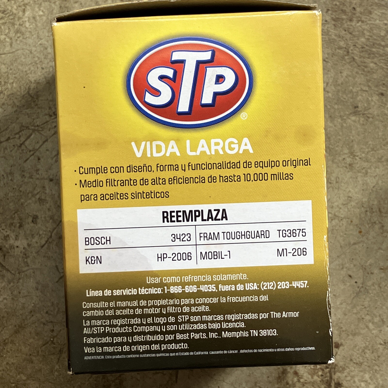 New!  STP Extended Life S3675XL. Engine Oil Filter Replaces Bosch 3423 TG3675
