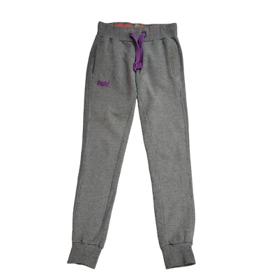 Superdry Grey Tapered Joggers Tracksuit Bottoms UK Women's S W26 L34 J183 |  eBay UK