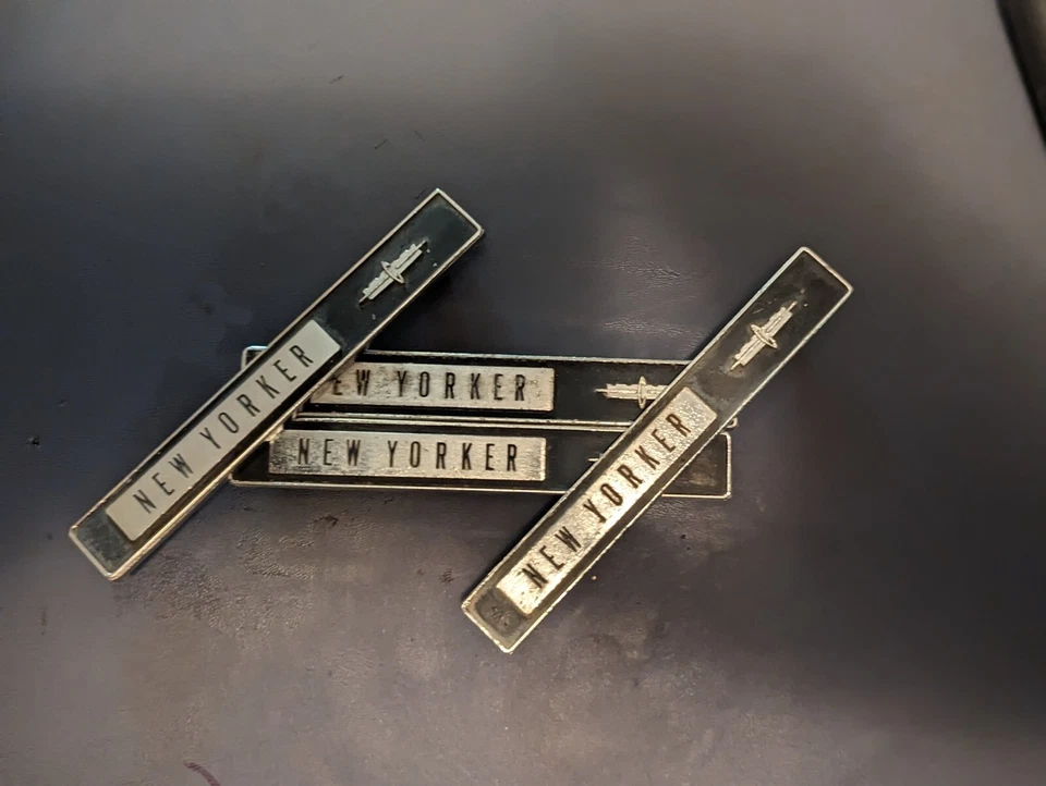 1962 Chrysler New Yorker Interior Door Badges - Image 2 of 3