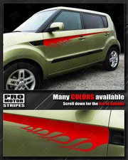 For Kia Soul 2008-2019 Side Flame Accent Sport Stripes Decals Choose Color For Kia Soul 2008-2019 Side Flame Accent Sport Stripes Decals Choose Color