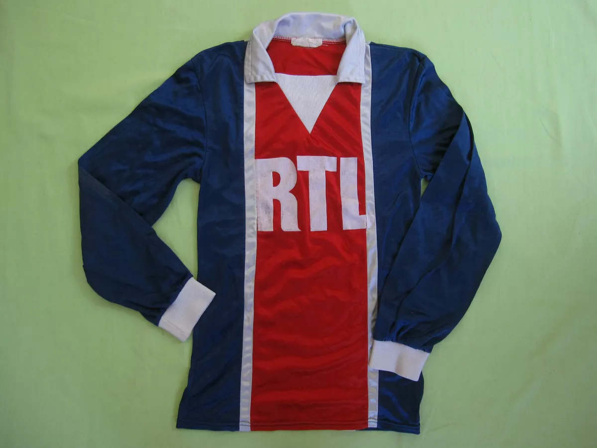 Maillot PSG Paris Saint Germain RTL 70'S Vintage Jersey Enfant - 10 / 12 ans