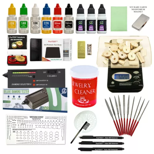 Gold Silver Testing Kit Electronic Scale Diamond Tester Digital Jewelry Cleaner