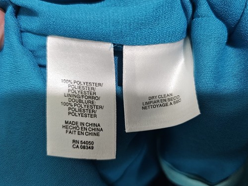 Abito Jones collezione New York floreale senza maniche con volant e bottoni foderato taglia 8 - Foto 9 di 10