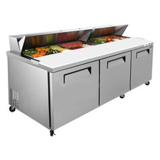 72" 3 Doors Commercial Refrigerators Sandwich  Salad Prep Table 22Cu.Ft 33 40  