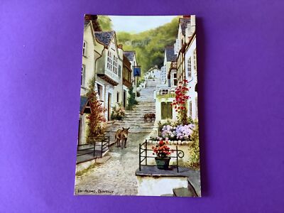 Großbritannien Up Along Clovelly Vintage Postkarte R47234