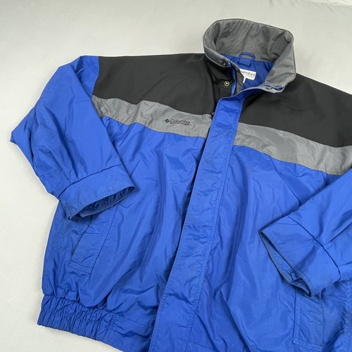 Columbia Sportswear Bugaboo Jacket Men’s Large Blue Coat Full Zip Hooded Ski - Picture 2 of 20