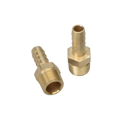 Transdapt 2270 Straight Fuel Hose Fittings 3/8'' Npt To 3/8'' I.D.- Brass