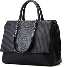 Tote Bag for Women Large Capacity Leather Zipper Work Bag