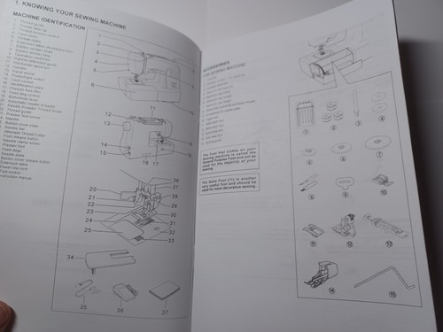 Singer 7426 Sewing Machine Manual (reproduction) - Picture 5 of 13