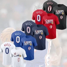 New! Tyrese Maxey #0 Philadelphia 76ers Name and Number Gift For Fan