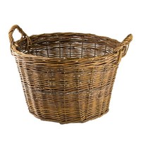 Weidenkorb Obstkorb Erntekorb Holzkorb Dekokorb Gartenkorb Korb Geflochten 50 Cm