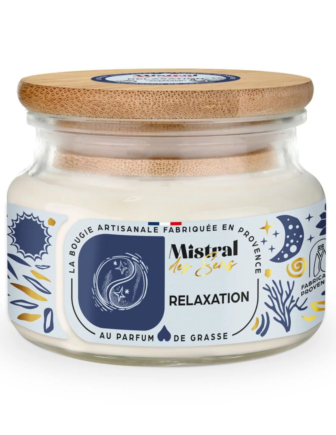 Bougie parfumée relaxation anti-stress grand format pour retrouver le calme
