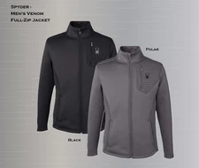 Modern Fit Jacket | Spyder S16539 Men's Venom Full-Zip Jacket