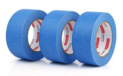 3 Rolls Blue Painters Tape 2 inch Painter Tape Wide Roll, Blue Masking Paint ...