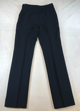 Dolce & Gabbana Women's Black Wool Pants, Size 44