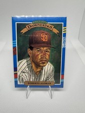 Donruss 1991 Diamond Kings Roberto Alomar Padres #12 3 Yellow Stripes Top Right