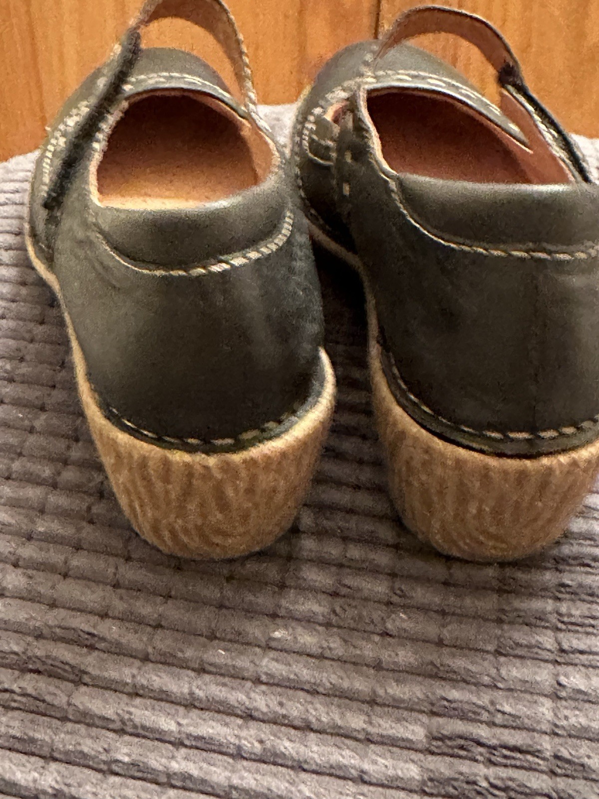 SAOLA Scarpe Clarks Artisan donna 7M Active Air pelle nera Mary Jane suola gomma