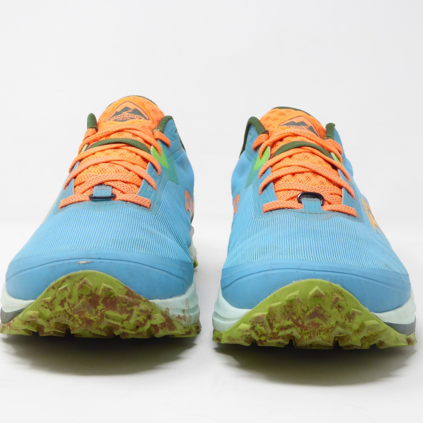 Saucony Peregrine 11 Mens Trail Running Sneakers Shoes Blue Orange Size 11.5 thumbnail 3