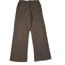 SKIMS Teddy Track Pants Sherpa in Desert Women  s Size Medium Straight Leg read